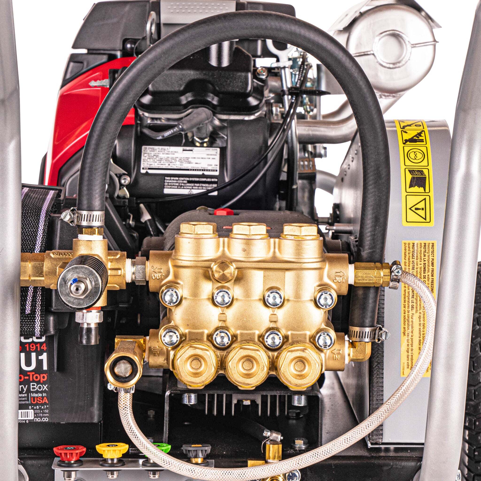 Simpson WS5050H Water Shotgun Cold Water Belt Drive Honda V-Twin GX630 Engine Pressure Washer - 5000 PSI, 5.0 GPM Triplex Pump, 50-ft Hose