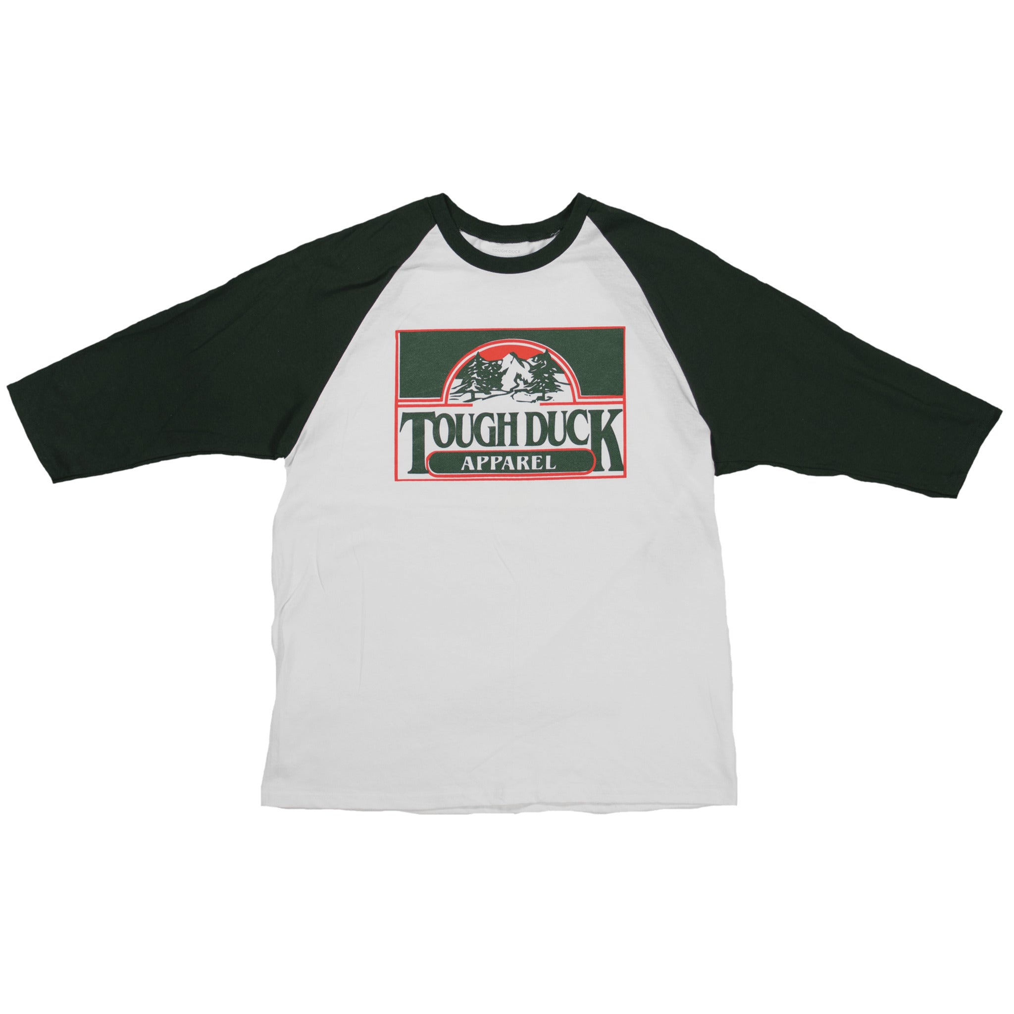 Tough Duck WT02 Forest Throwback Baseball T-Shirt | Sizes Small - 2XL Work Wear - Cleanflow