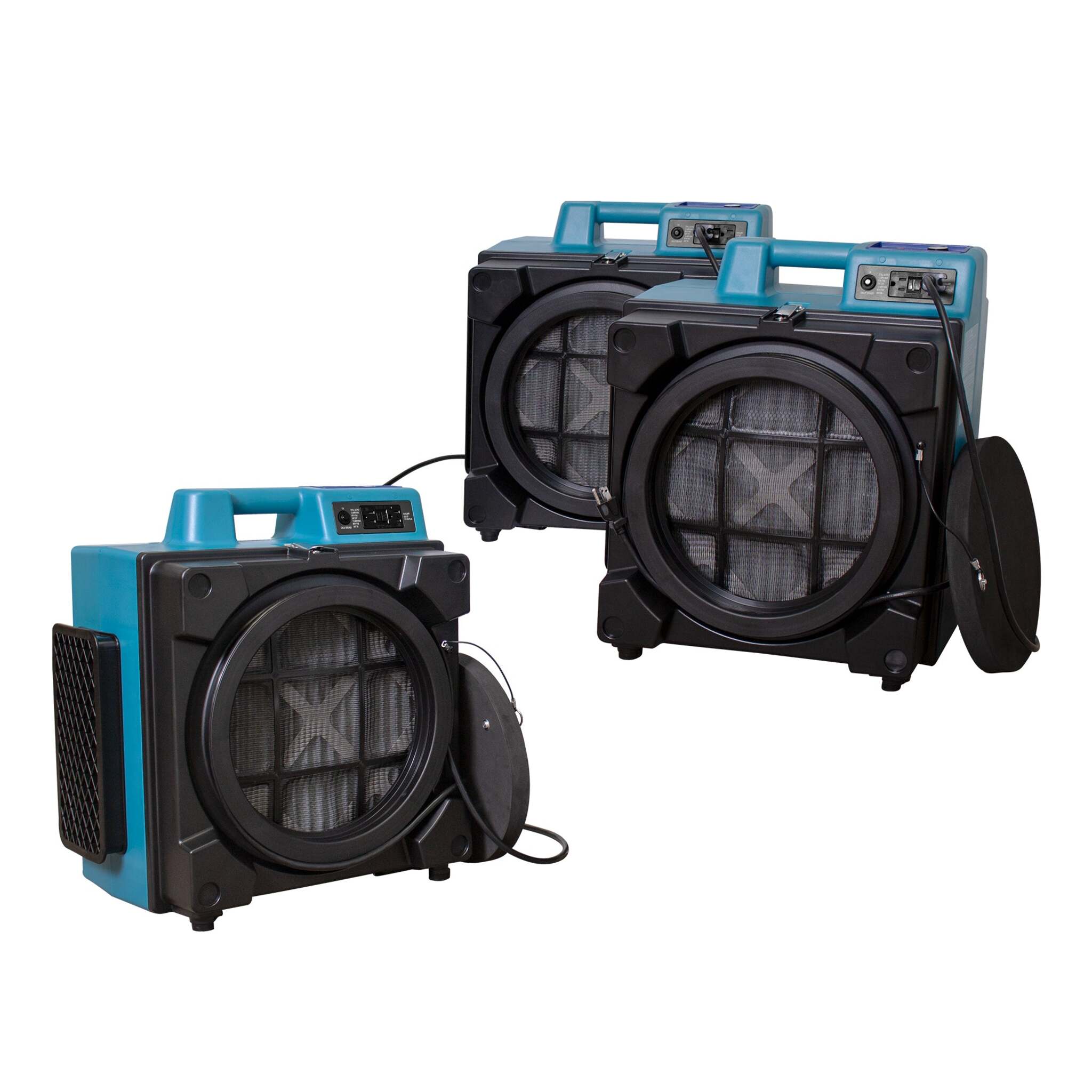 XPOWER Professional 3-Stage HEPA Air Scrubber - 600 CFM - 1/2 HP - 2.8A - Variable Speed