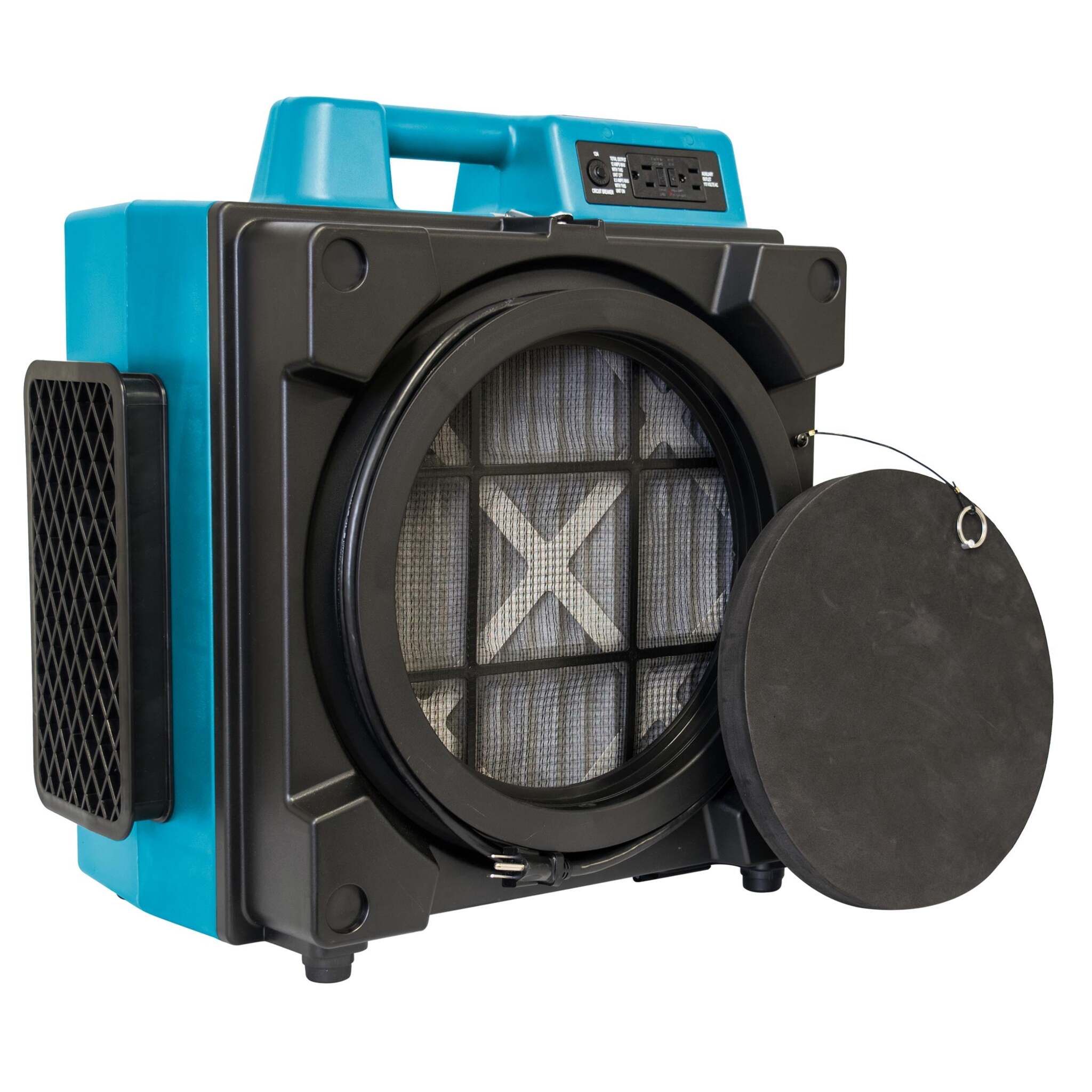 XPOWER Professional 3-Stage HEPA Air Scrubber - 600 CFM - 1/2 HP - 2.8A - Variable Speed