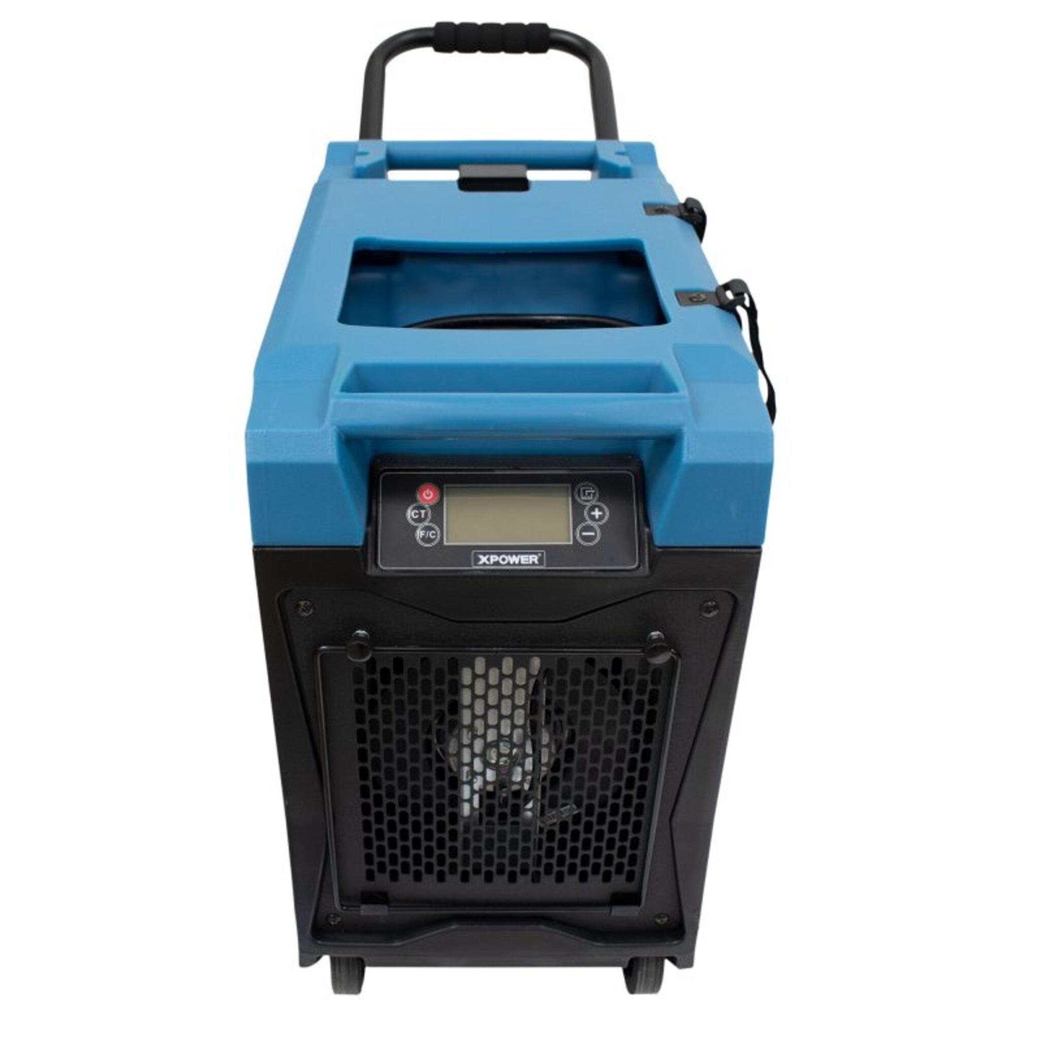 XPOWER XD-85L2 LGR Commercial Dehumidifier (85/145PPD) with Pump, Drain Hose, Handle and Wheels, Digital Display