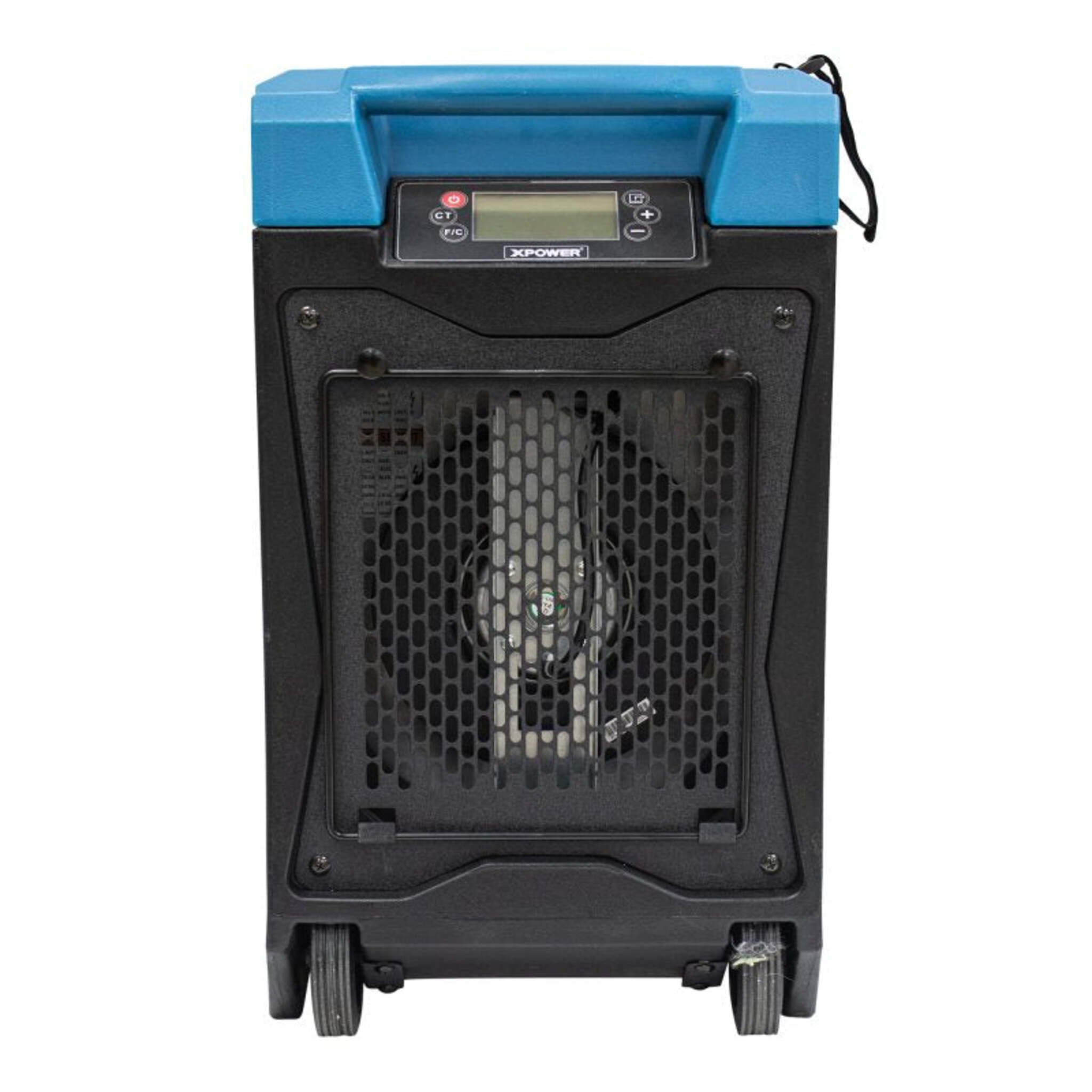 XPOWER XD-85L2 LGR Commercial Dehumidifier (85/145PPD) with Pump, Drain Hose, Handle and Wheels, Digital Display