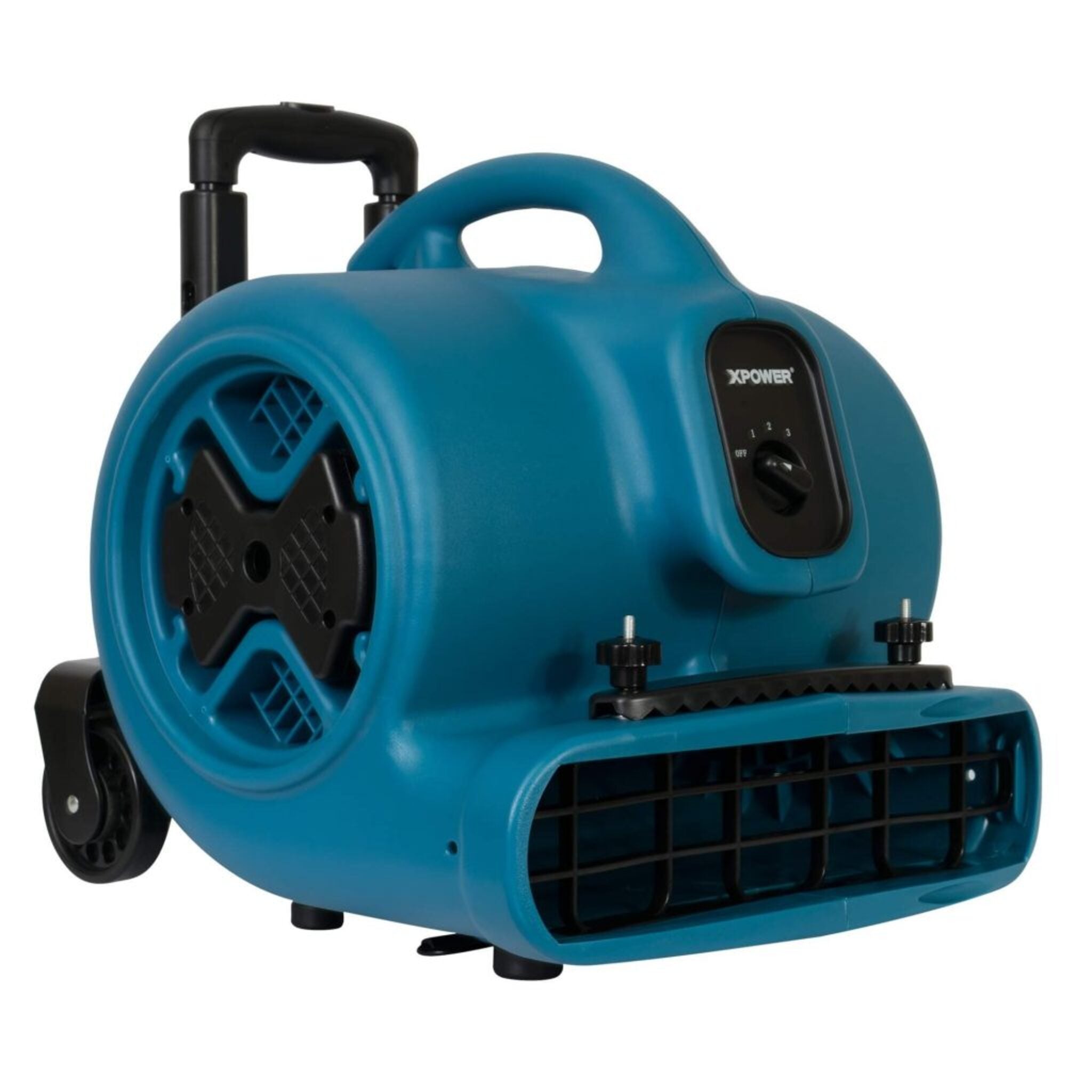 Xpower P-630HC 1/2 HP Air Mover w/ Telescopic Handle & Wheels & Carpet Clamp