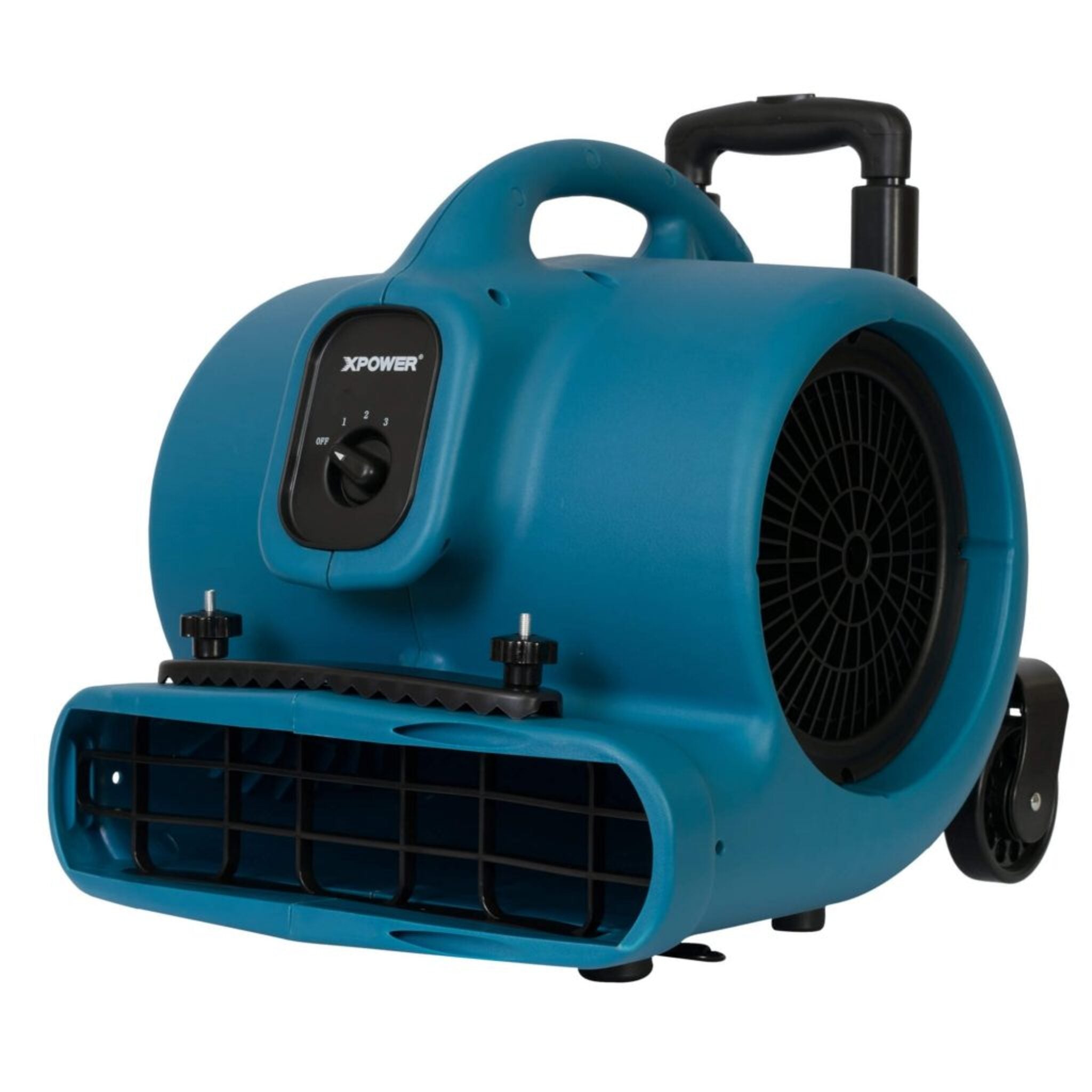 Xpower P-630HC 1/2 HP Air Mover w/ Telescopic Handle & Wheels & Carpet Clamp