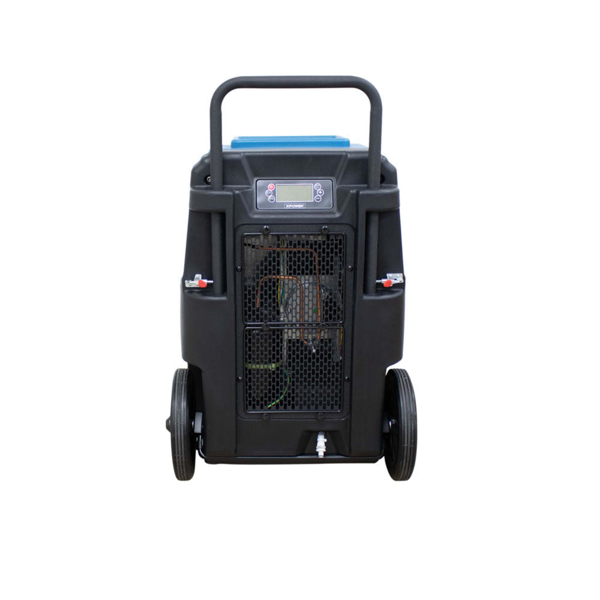 XPOWER XD-165L LGR Commercial Dehumidifier (165/280PPD) with Pump, Drain Hose, Handle and Wheels, Digital Display