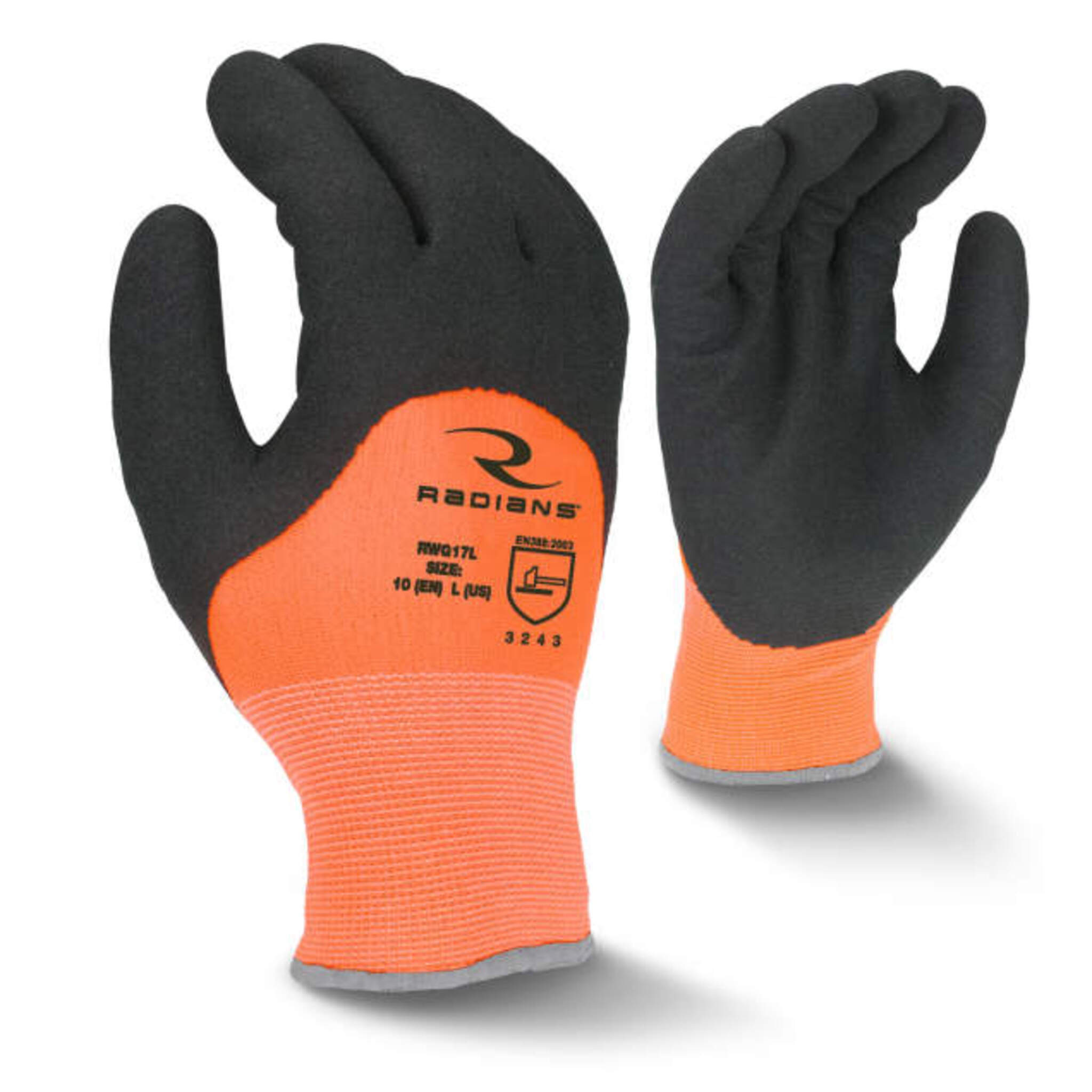 Radians Latex Coated Cold Weather Work Glove - Pack of 12 Pairs