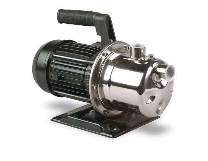 Simer 2825SS Portable Utility Transfer Pump – 1 HP Stainless Steel Sprinkler Pump, 10 GPM, 115V