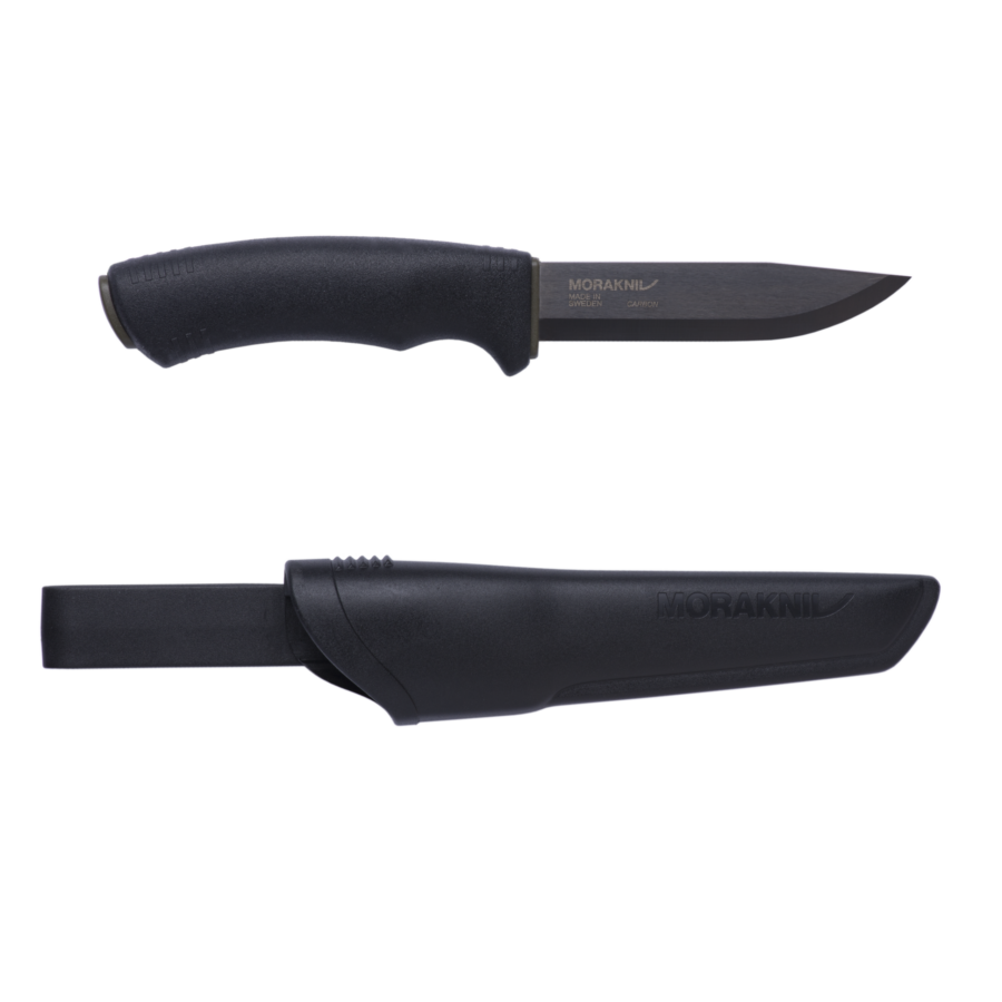 Morakniv 4" Bushcraft Knife with Black Carbon Blade