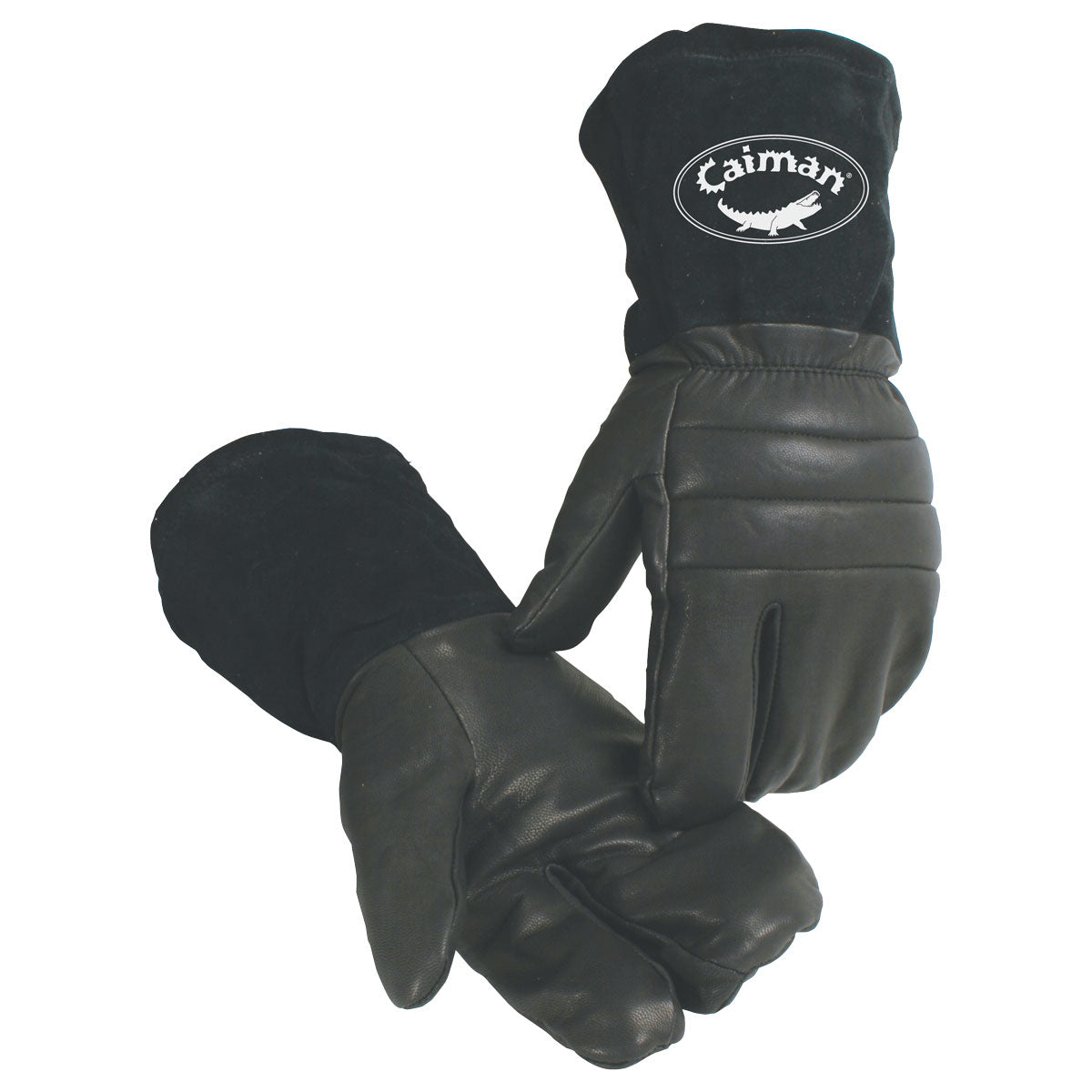 Caiman 1398 Premium Goat Grain 3-Finger Mitt with Polapile Insulation