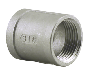 Stainless Steel 316 Schedule 40 Coupling Pipe Fitting - FPT