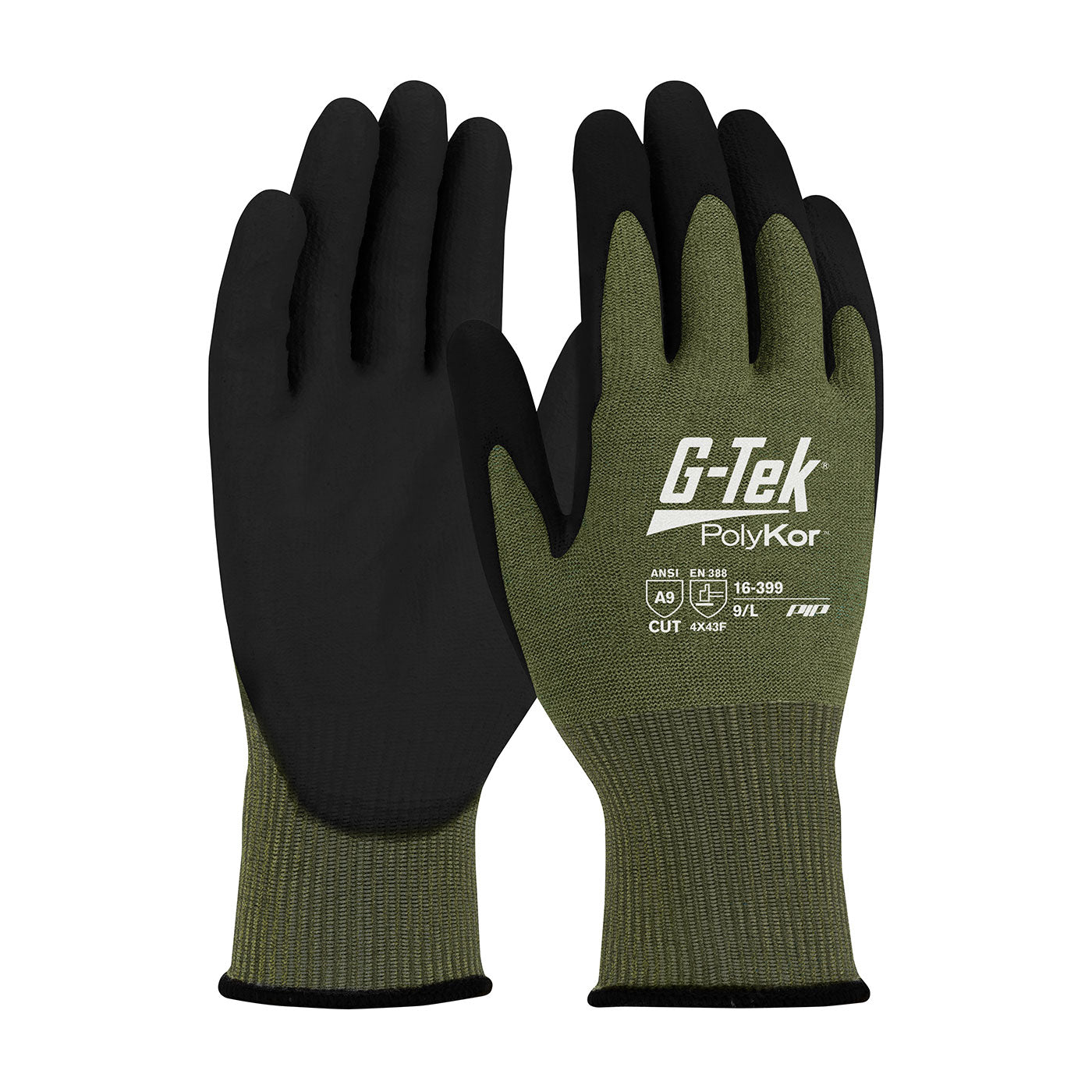 G-Tek® PolyKor® X7™ Seamless Knit Cut Resistant Gloves with NeoFoam® MicroSurface Grip - Touchscreen Compatible, ANSI Cut Level A9 Protection