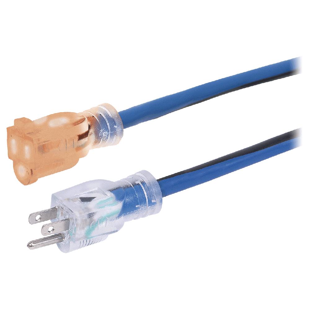 Contractor-Grade Extension Cord – 12 Gauge SJTOW, 25ft, 50ft & 100ft, Lighted Tap, Cold-Flexible to -50°C, ULC Certified, Heavy-Duty Use