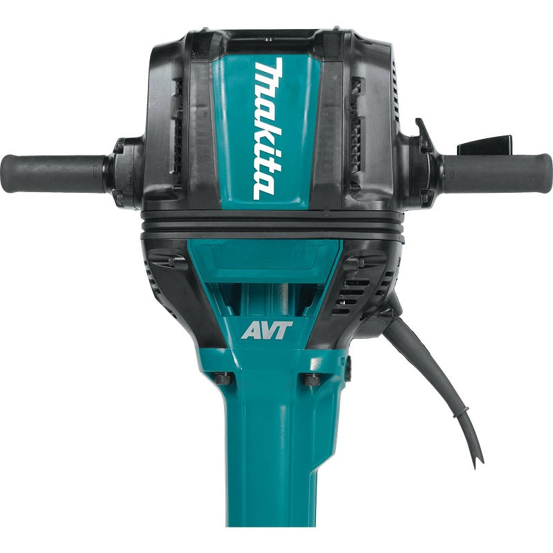 Makita HM1812 Breaker Hammer 70 lbs: Max Demolition Power, 72.8 J Impact Energy, Anti-Vibration Tech, Soft Start, LED Indicators, Dust-Free Operation