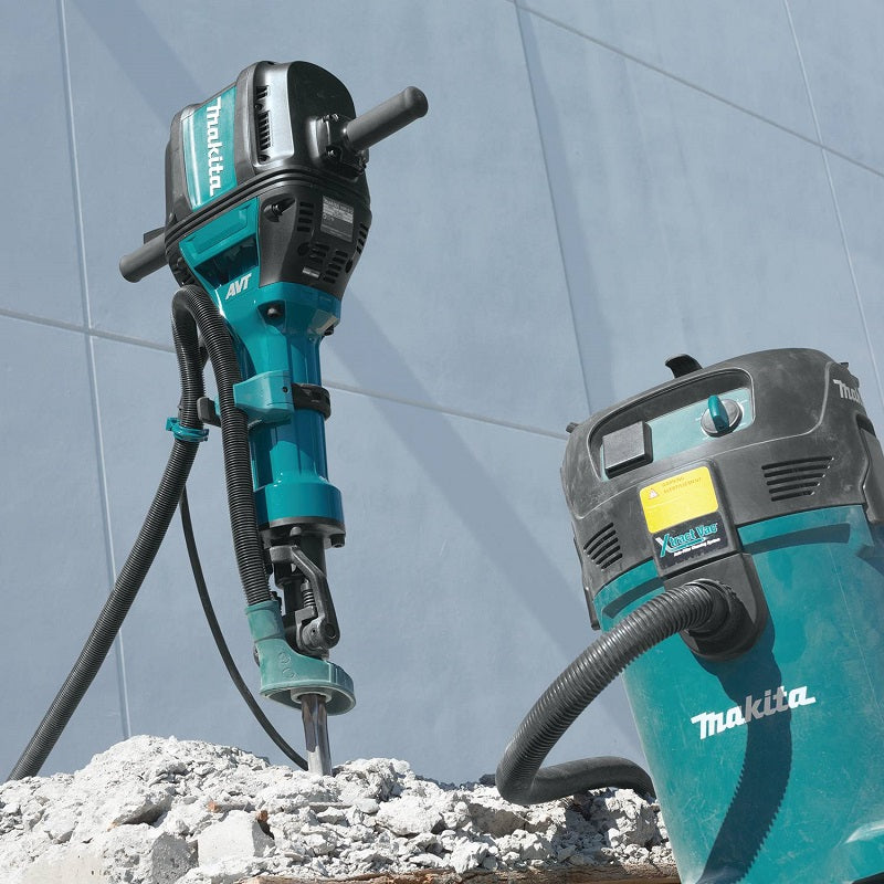 Makita HM1812 Breaker Hammer 70 lbs: Max Demolition Power, 72.8 J Impact Energy, Anti-Vibration Tech, Soft Start, LED Indicators, Dust-Free Operation