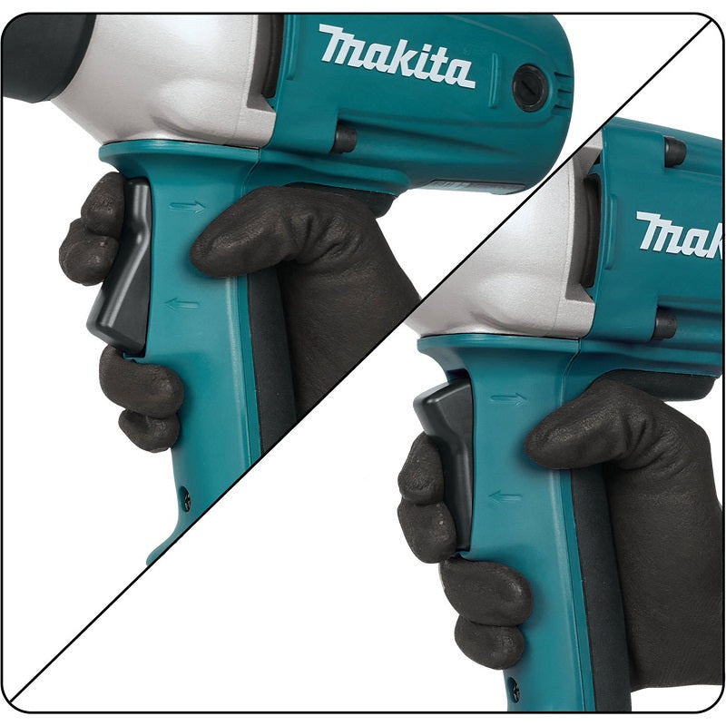 Makita TW0350 1/2" Reversible Impact Wrench with Case: 258 ft/lbs Torque, 3.5 AMP Motor, Ergonomic, Heavy Duty Design, Rocker Switch, Durable Housing