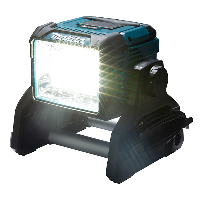 Makita LED Area Worklight - AC 120V/DC 18V Li-Ion, 3 Brightness Levels (3,000 lm Max), 360° Illumination, IP54 Rated, Portable & Durable, Light Only