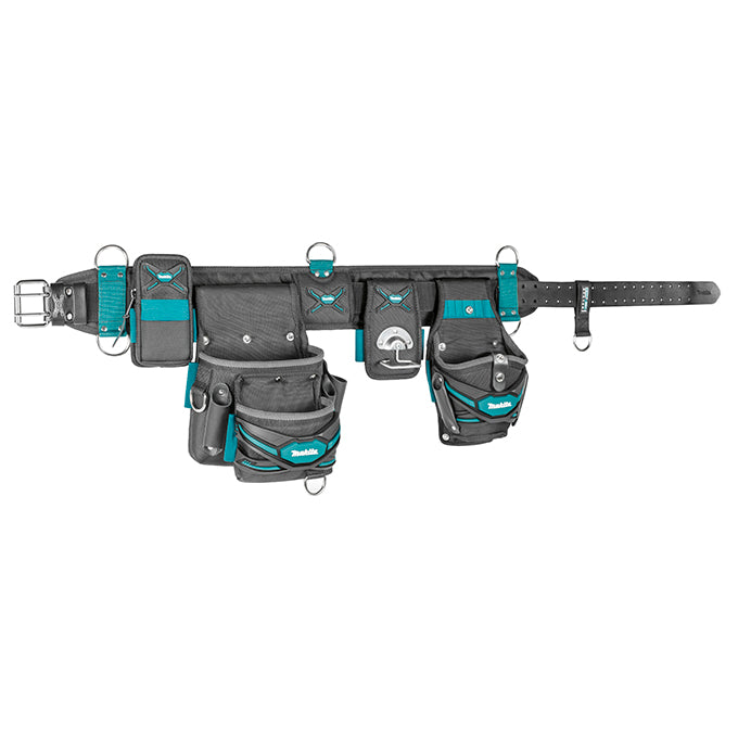 Makita TH3 Ultimate Heavyweight Tool Belt Set with Padded Belt, Smartphone Holder, 2-Pocket Pouch, Hammer Holder for Durability & Tool Organization