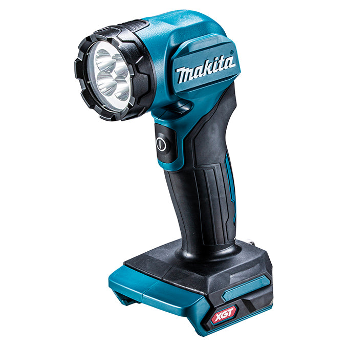 Makita 40V max XGT Cordless LED Flashlight ML001G - 160 Lumens, 12-Stop Pivoting Head, High-Efficiency LEDs, Ergonomic & Compact Design, Removable Hook