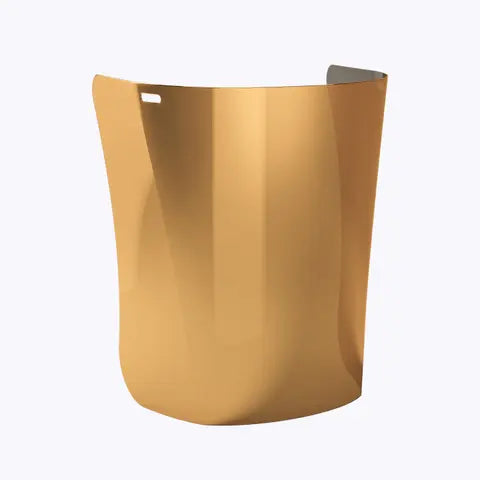 Hellberg Polycarbonate Goldplated Visor, High Heat and IR Radiation Protection, Medium Impact Resistance, Liquid Splash Guard, Easy Assembly, Durable