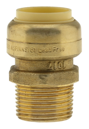 Push-Fit Lead Free Brass CTS Male Adapter Couplings