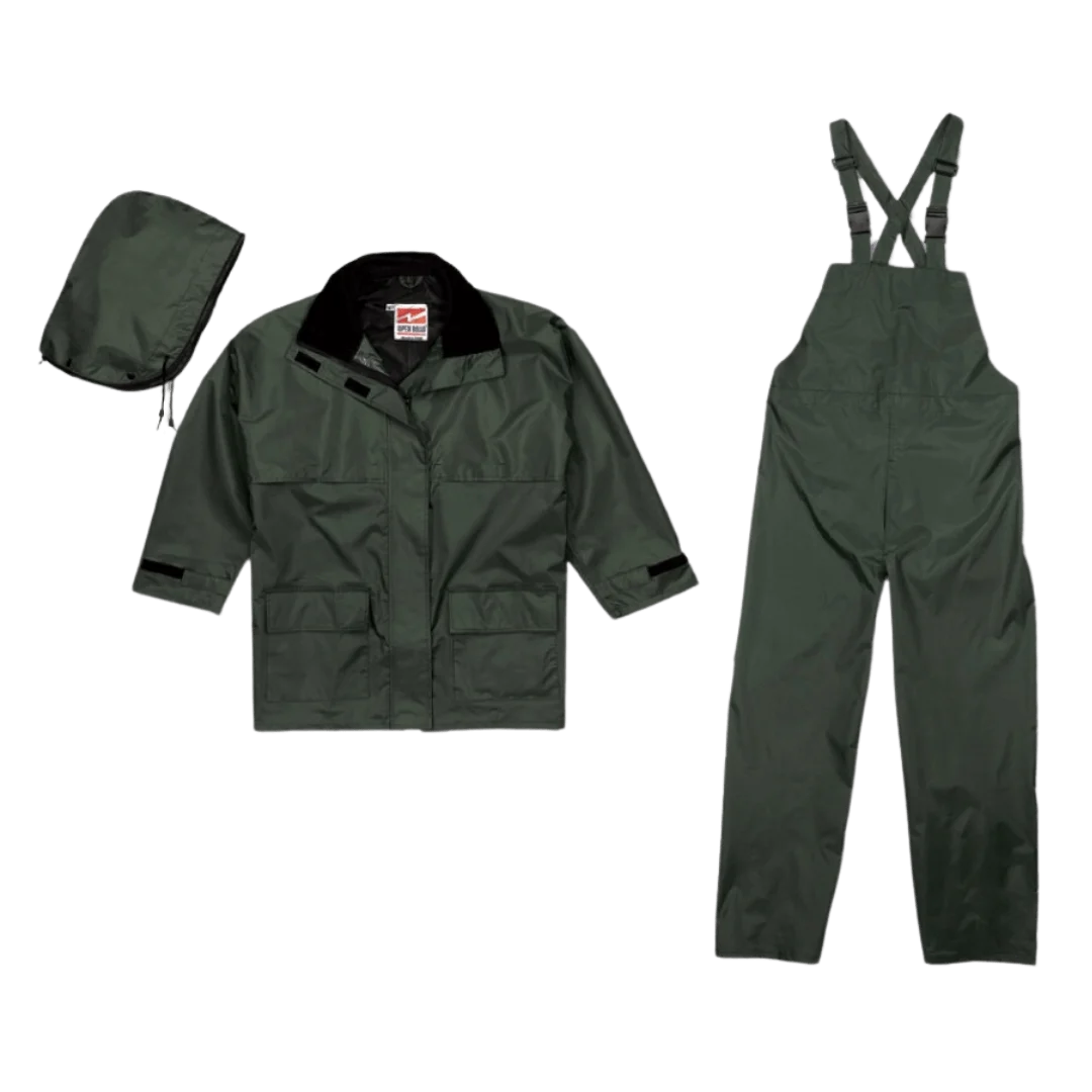 Viking 2900G Open Road® 150D Rainsuit Set: Waterproof, Windproof, and Durable 3-Piece Suit for Outdoor Work and Recreation – Complete Rainwear Solution