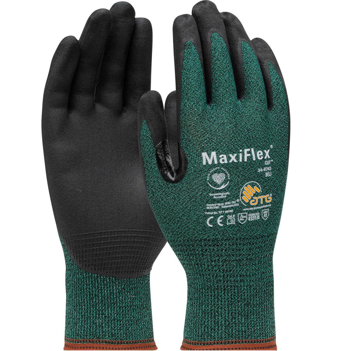 MaxiFlex® Cut™ Premium Nitrile Coated MicroFoam Grip Work Glove