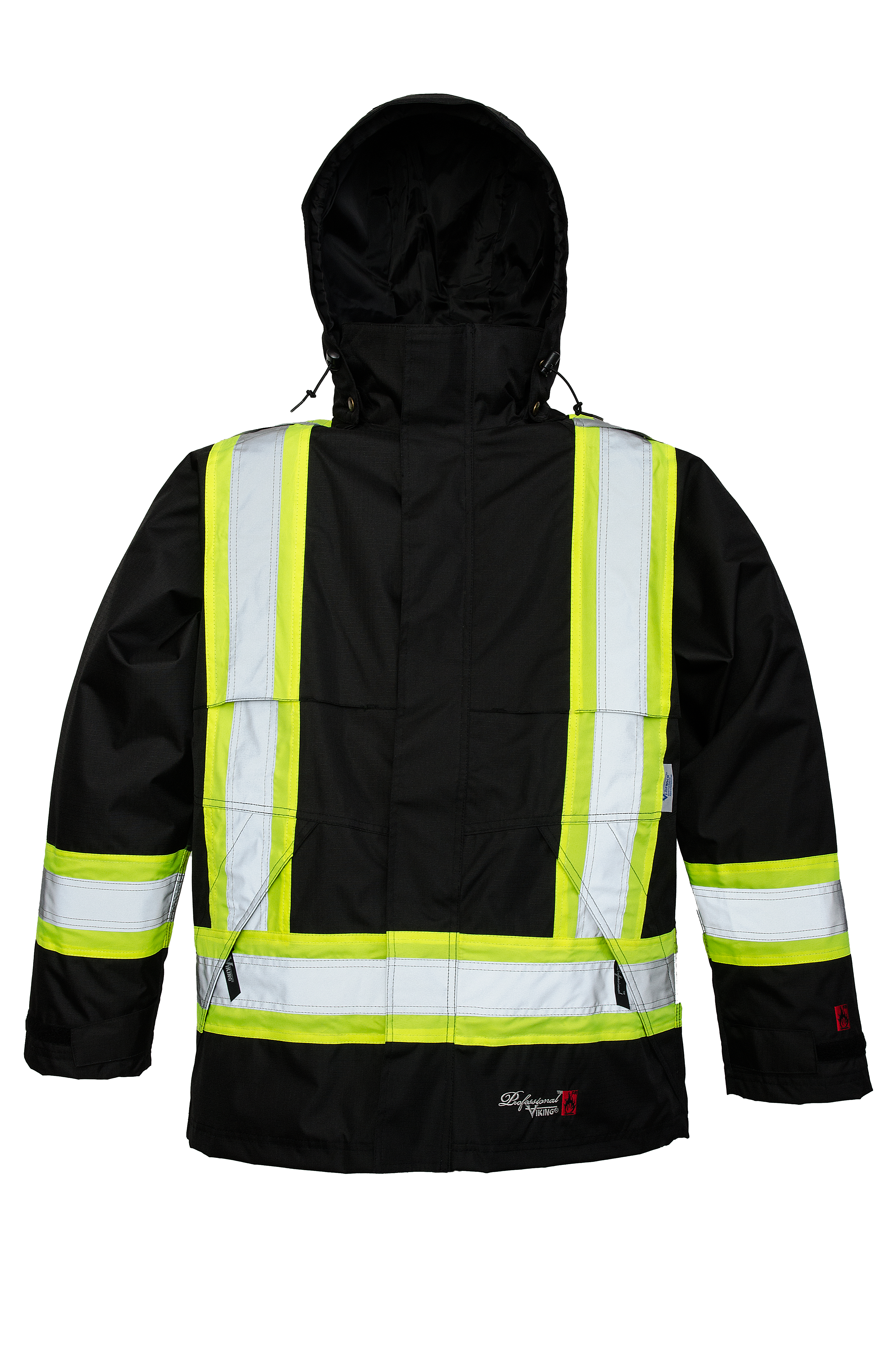 Viking Professional® 3907LFRJ Ladies Fit FR Jacket | 300D Trilobal Rip-stop, Waterproof, Windproof, ANSI/CSA Compliant, Reflective & Detachable Hood