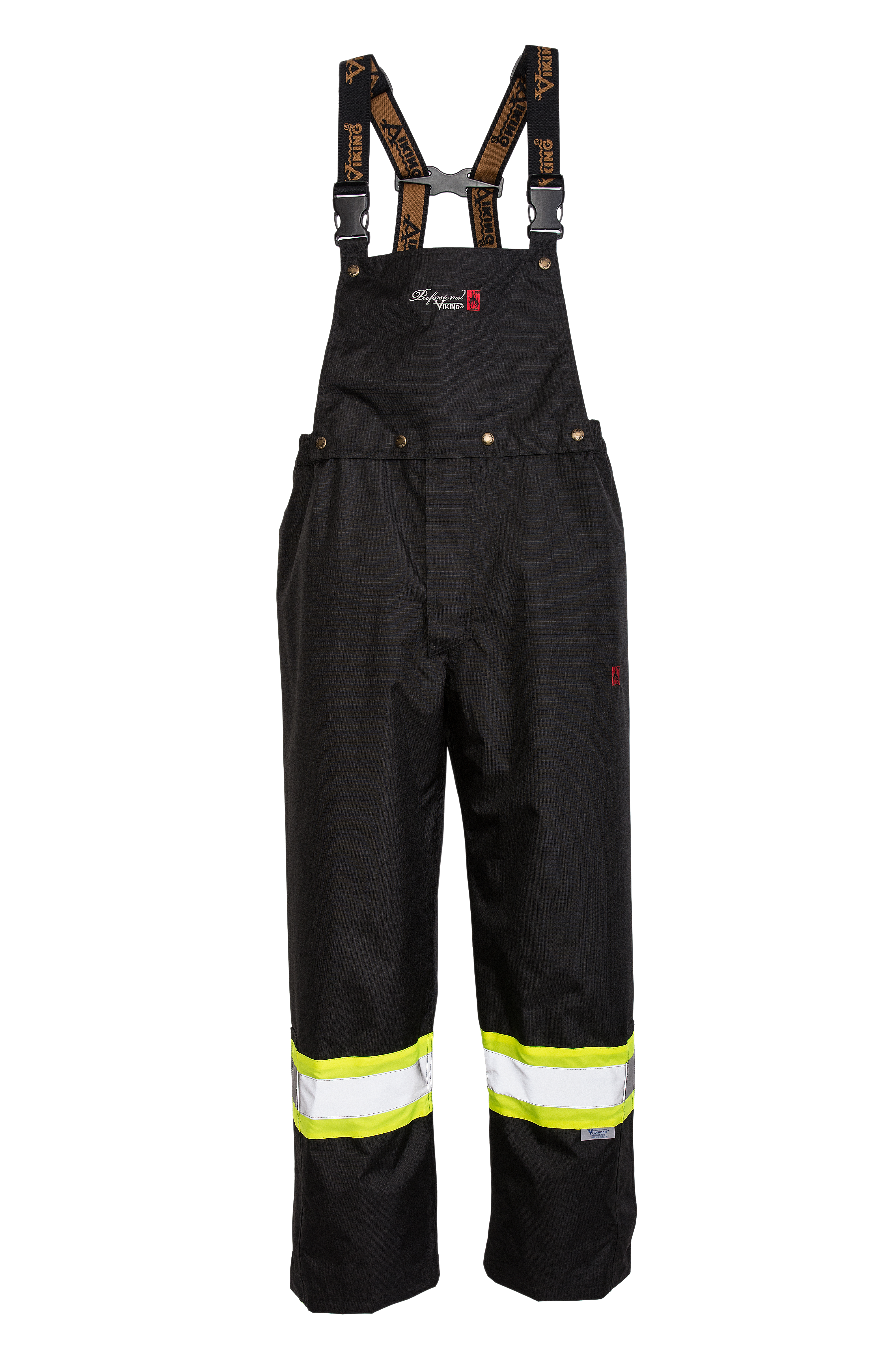 Viking Professional® 3907LFRP Ladies Fit 300D Trilobal Rip-stop FR Bib Pants | Waterproof, Windproof, ANSI/CSA Compliant, Reflective, Flame-Resistant