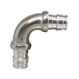 Stainless Steel Cold Expansion PEX 90° Elbow - 304 SS, Corrosion-Resistant, Leak-Free for Hot & Cold Water, NSF/ANSI Certified, Compatible with ASTM F1960 PEX