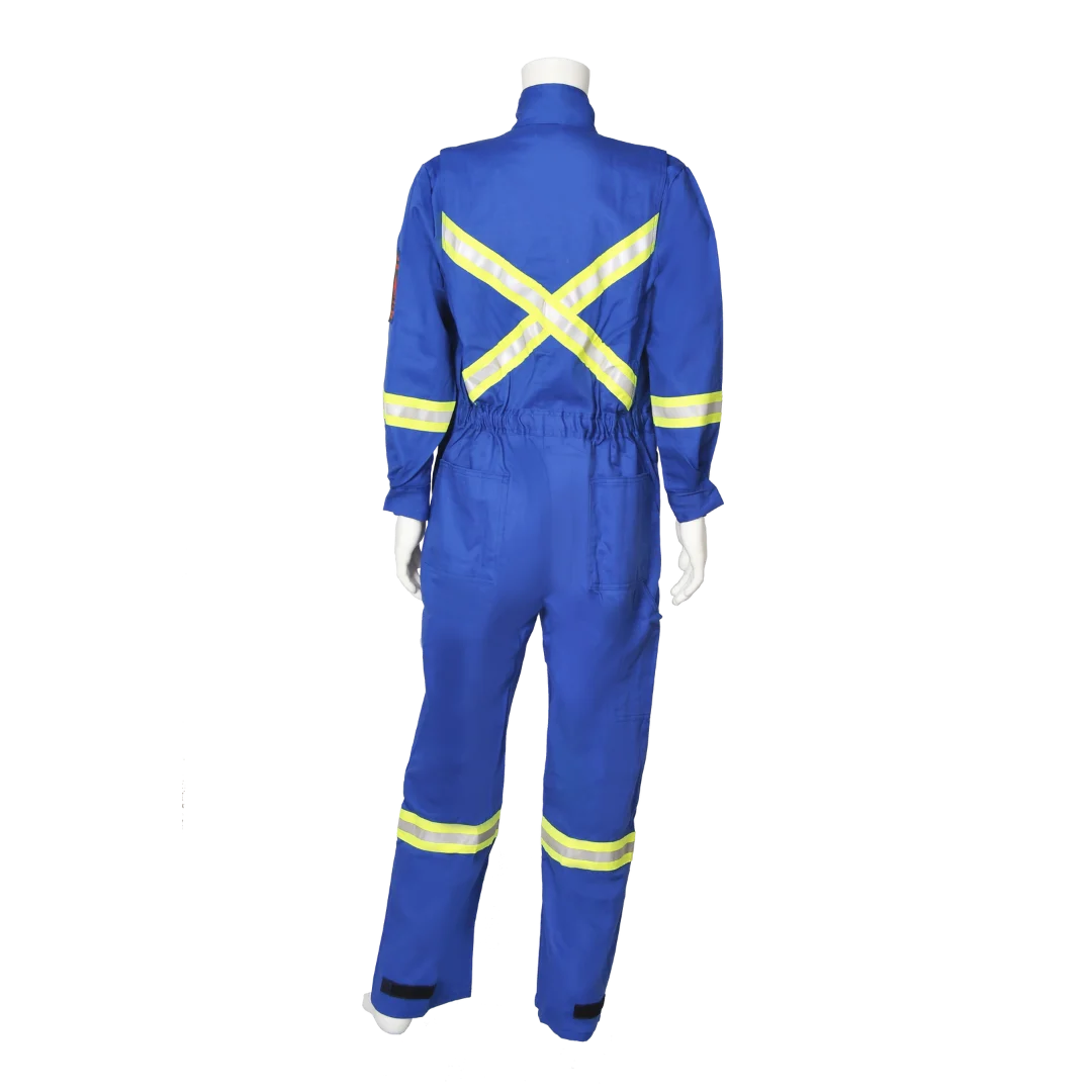 Viking® Firewall FR® 40577 Striped Flame-Resistant Coveralls | NFPA 2112, ARC 2, “Oil Patch” Reflective, for Hazardous Environments | Sizes SR–5XLT