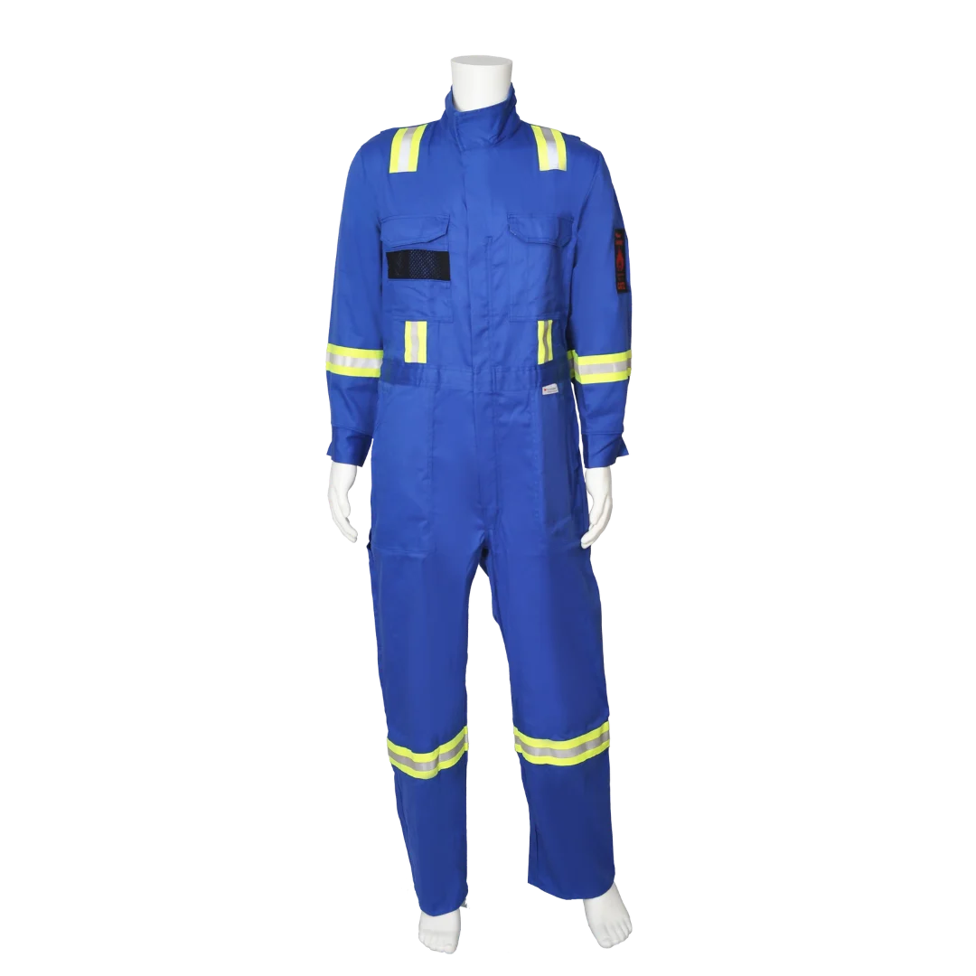 Viking® Firewall FR® 40577 Striped Flame-Resistant Coveralls | NFPA 2112, ARC 2, “Oil Patch” Reflective, for Hazardous Environments | Sizes SR–5XLT