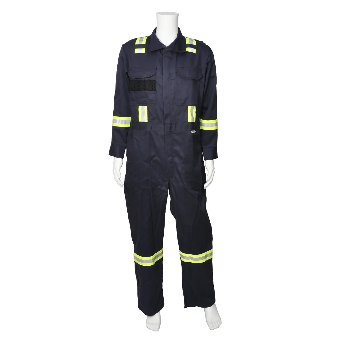 Viking® Firewall FR® 40579 Striped Coveralls | High-Visibility, NFPA 2112 Compliant, “Oil Patch” Reflective, for Hazardous Jobs | Sizes SR–5XLT