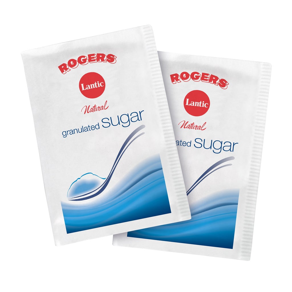 Rogers Granulated Sugar Packets - 3.5 g Envelopes - Box of 2,000