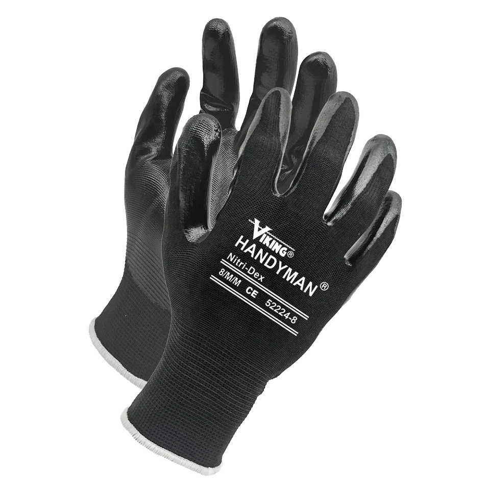 Viking Handyman® Nitri-Dex Work Gloves – 12-Pack, EN388 Certified for Superior Grip & Protection