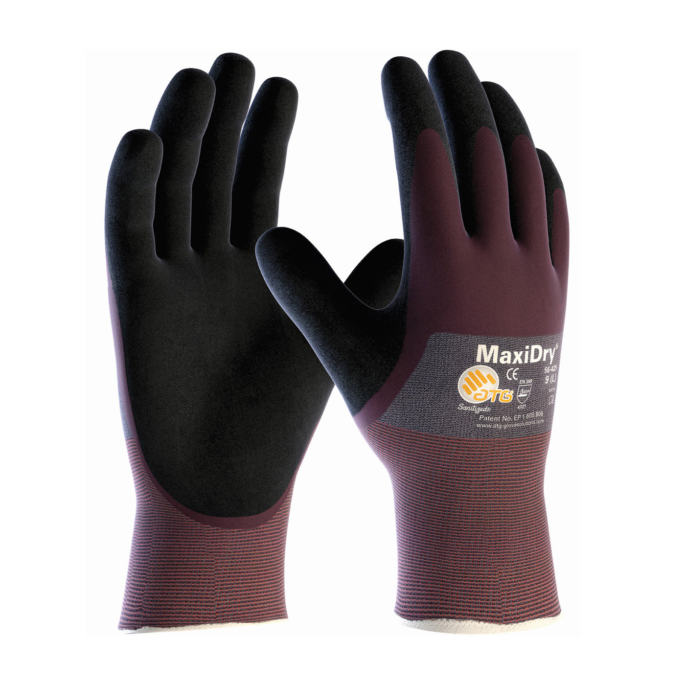 MaxiDry® Ultra Lightweight Nitrile Glove with Palm and Knuckle Coating