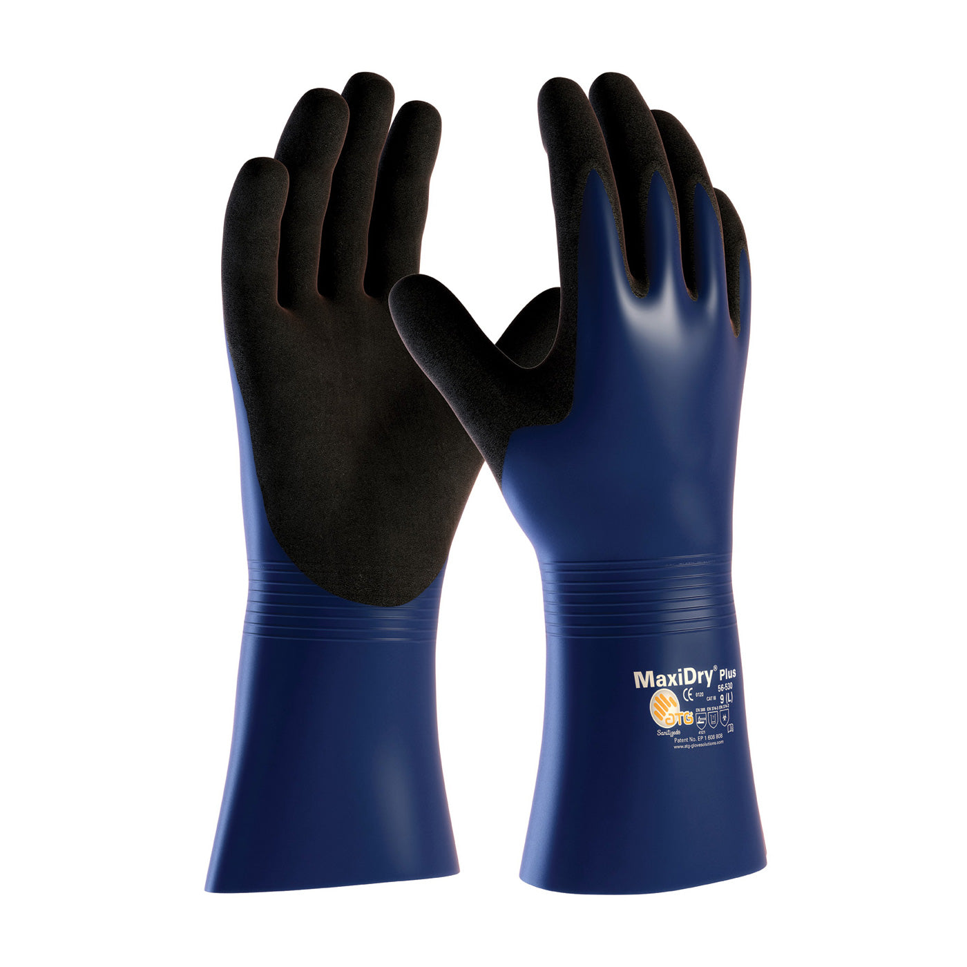 MaxiDry® Plus™ Nitrile Coated Glove - Enhanced Grip and Chemical Resistance with Nylon/Elastane Liner