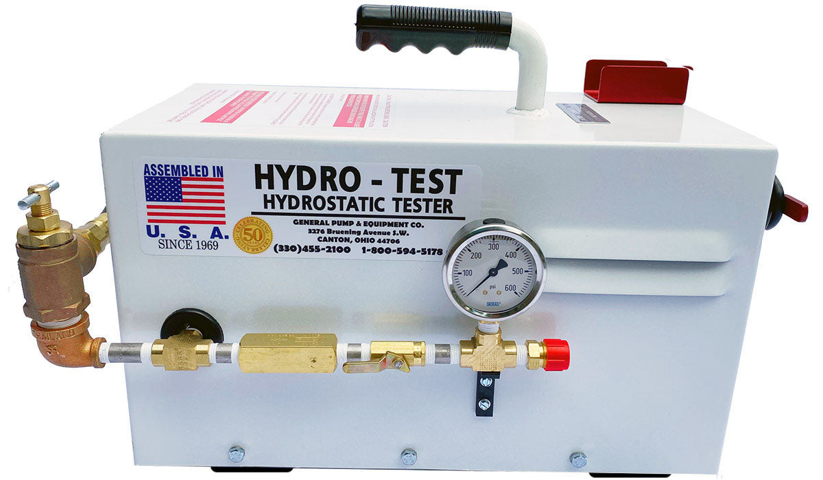 Hydro-Test 6334 Series Hydrostatic Tester Pump with Rugged Steel Housing - 120V AC