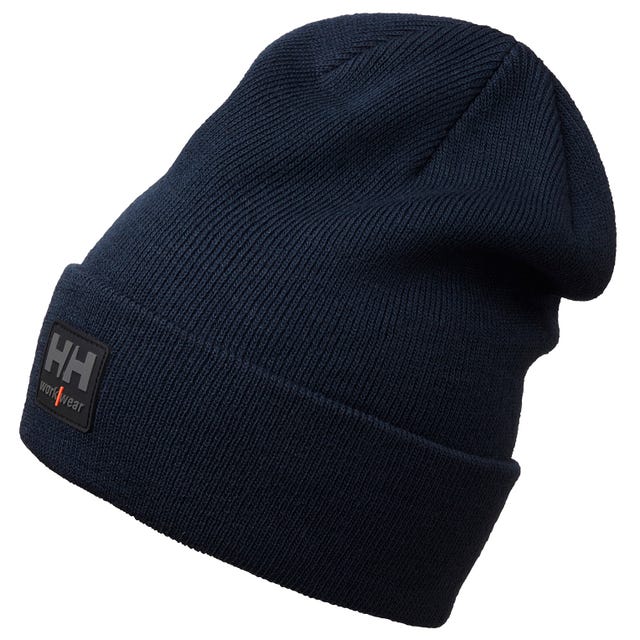 Helly Hansen 79811 Classic Cuff Beanie – Warm, Durable, Stylish Knit Hat with HH Workwear Logo for Outdoor Workers, Construction, Hiking