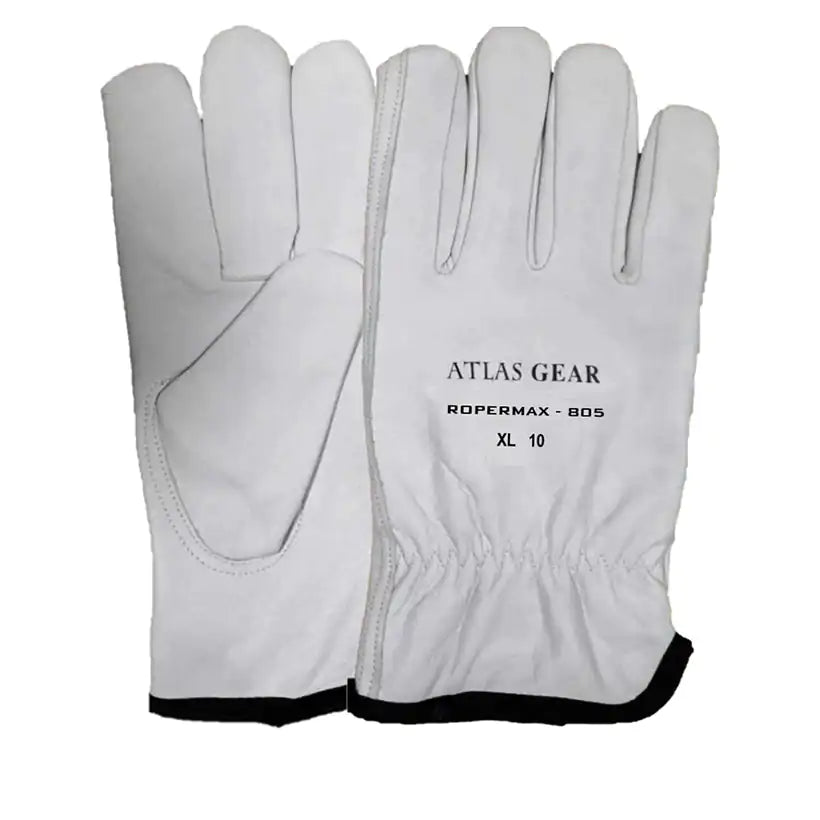 Atlas Ropermax® 805 Premium Full-Grain Cowhide Leather Roper Gloves