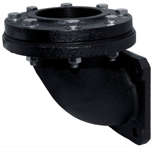 HCP 3" Cast Iron Flanged Discharge Elbow for Sewage Pumps