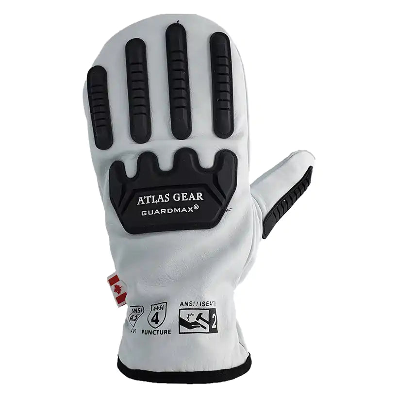 Atlas Guardmax® W810 Winter Leather Impact Mitts - Cut Level A5