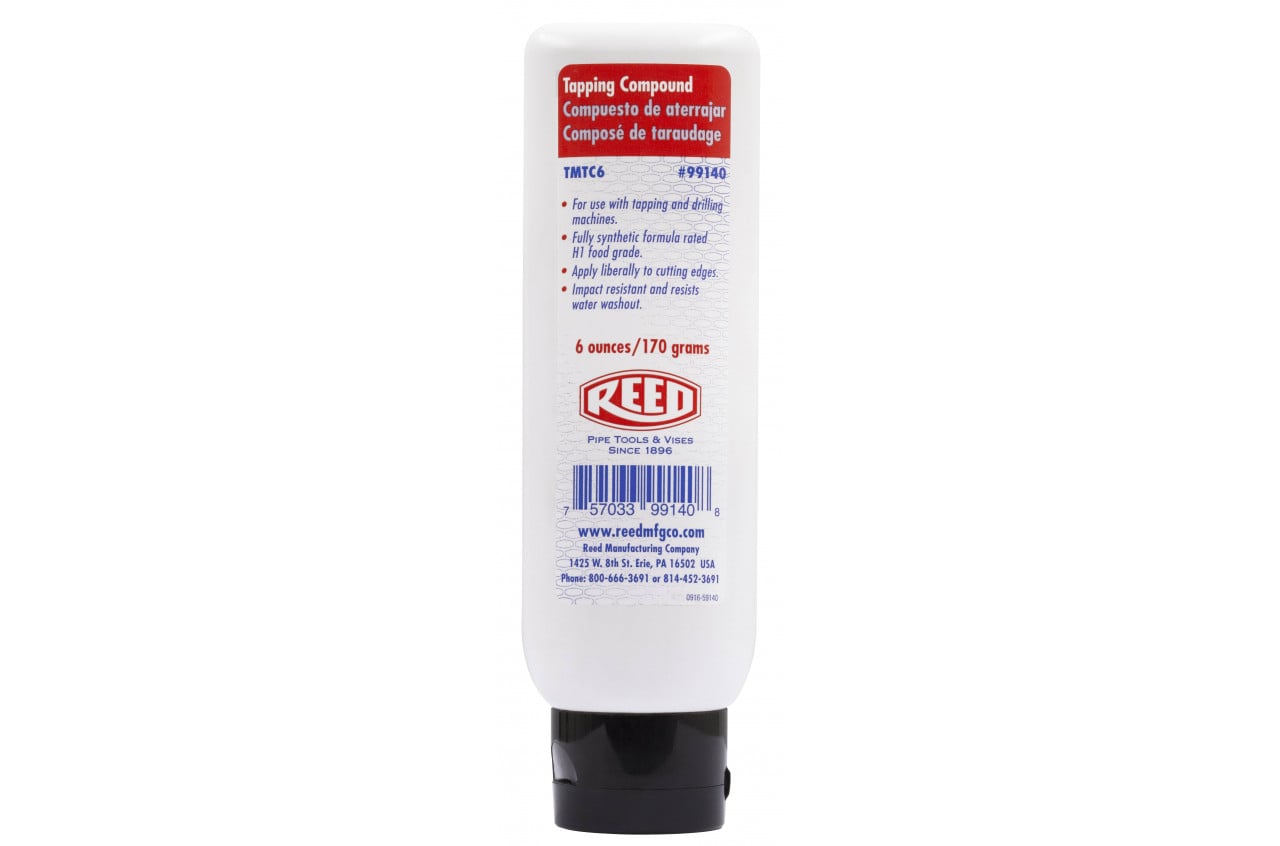 Reed TMTC6 Tapping Compound – 6 oz Squeeze Bottle, H1 Food Grade Synthetic Cutting Lubricant