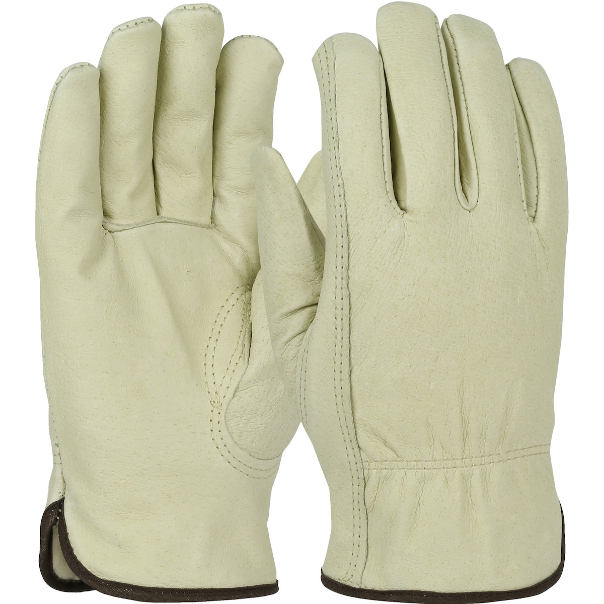 Top Grain Pigskin Leather Drivers Glove with Natural Thermal Lining