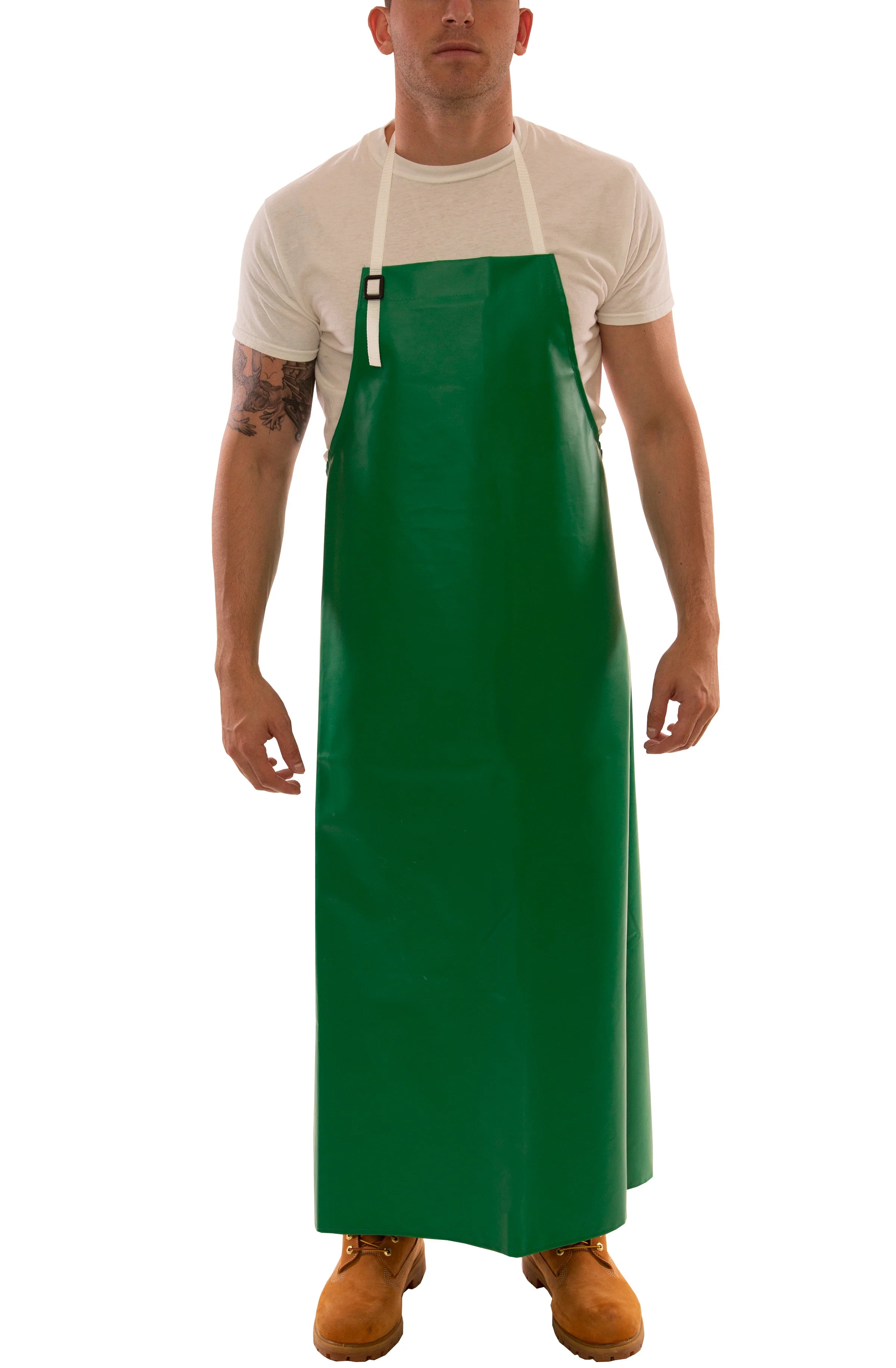 Tingley SafetyFlex® FR PVC Apron - 38"x48" for Acid, Chemical, Caustic | Adjust Fit, ASTM Certified, Heavy-Duty, Liquid Splash Protection, 17 Mil Thick