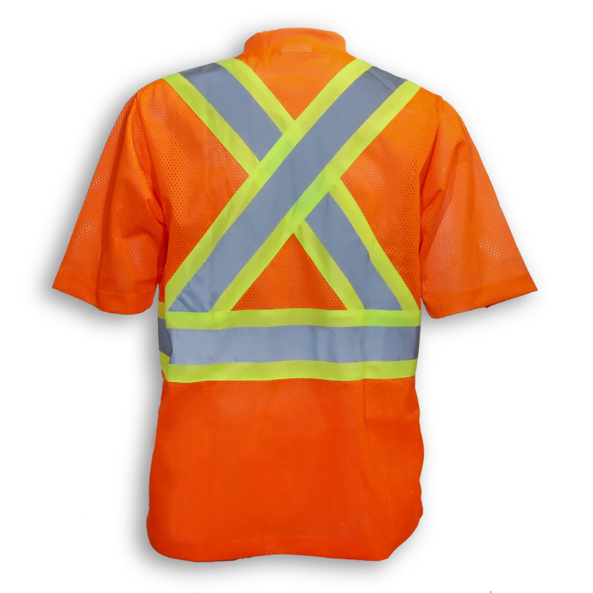 Big K BK095 Men’s Hi-Vis Mesh V-Neck Safety T-Shirt