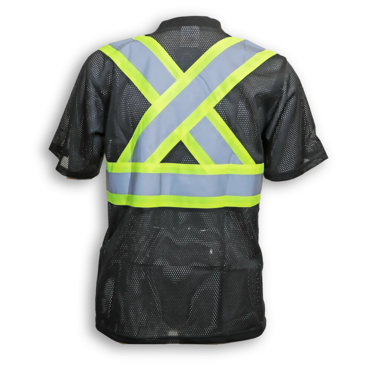 Big K BK095 Men’s Hi-Vis Mesh V-Neck Safety T-Shirt