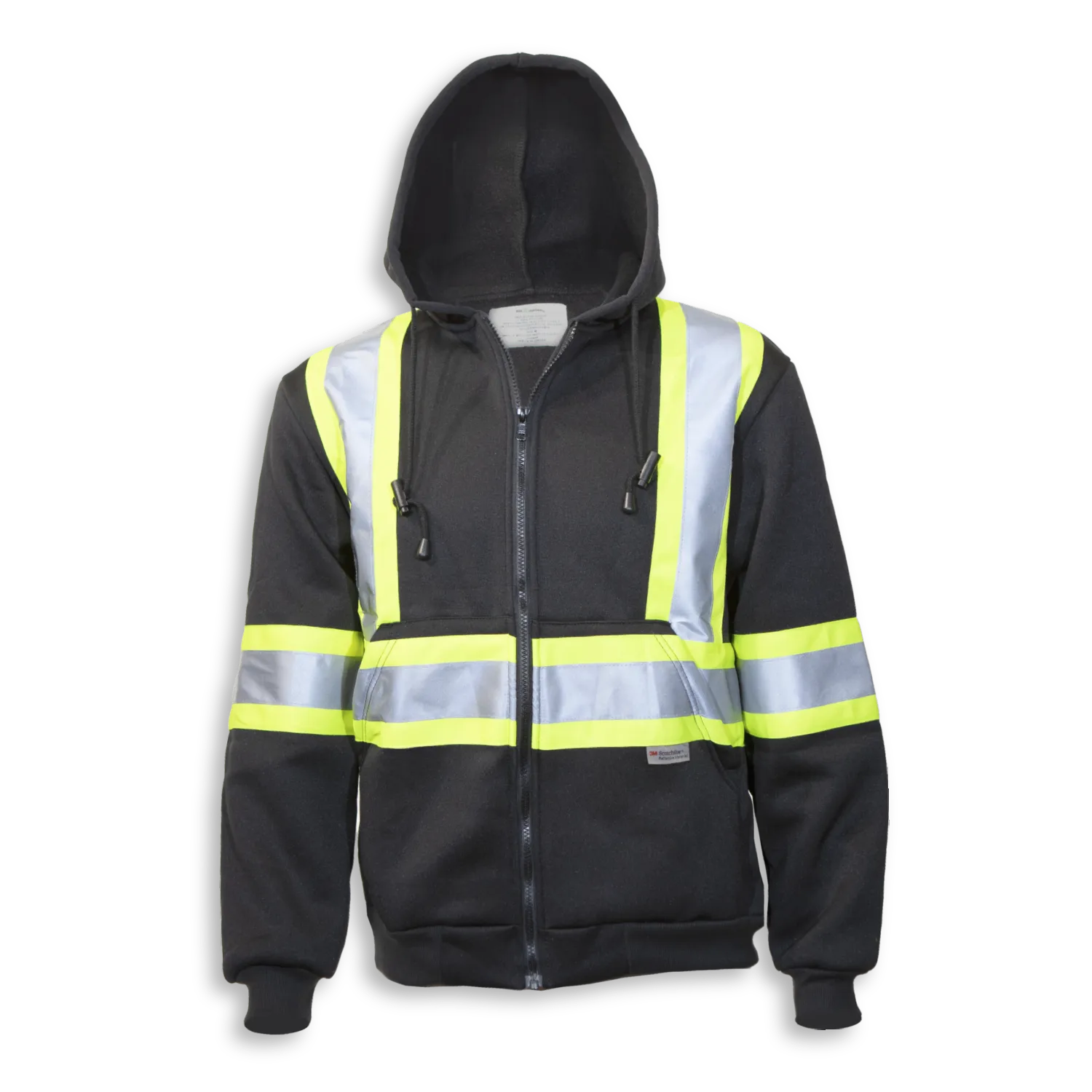 Big K BK3557 Men's Hi-Vis 100% Cotton Safety Hoodie
