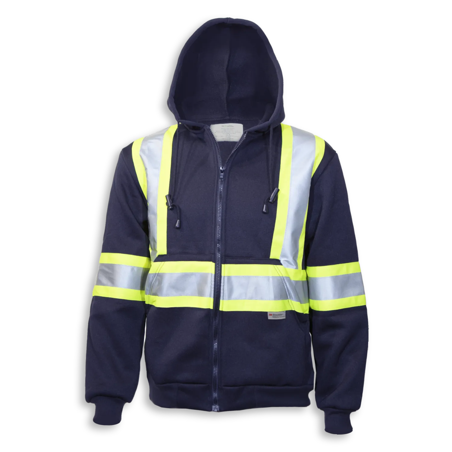 Big K BK3557 Men's Hi-Vis 100% Cotton Safety Hoodie