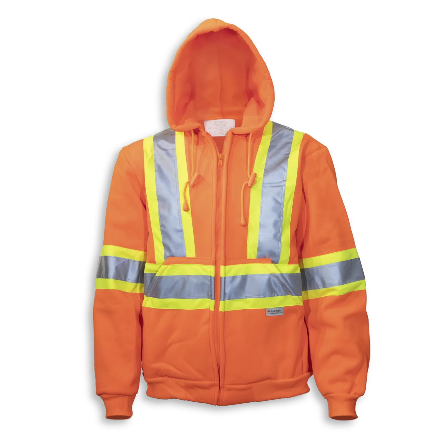 Big K BK3557 Men's Hi-Vis 100% Cotton Safety Hoodie