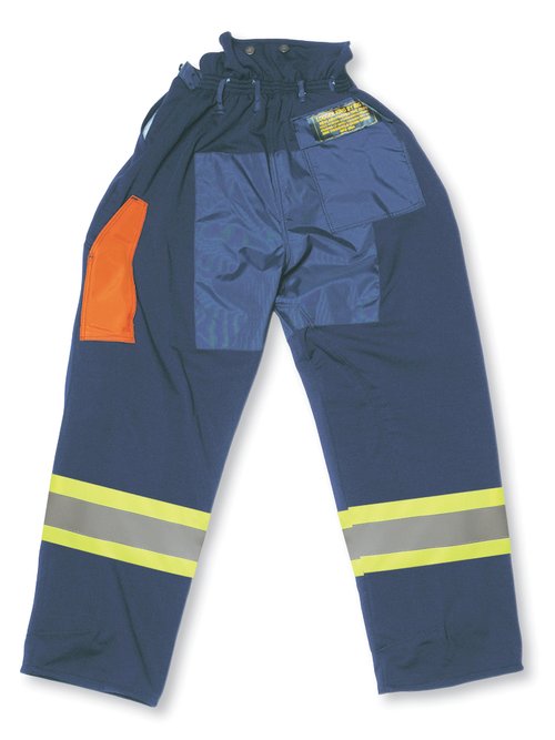 Big K BK90536 100% Polyester 3600 Fallers Pants - High Back Elastic Waist, 4” 3M Reflective Tape, Kevlar Pads, 3600 ft/sec Certified | Sizes 28-44